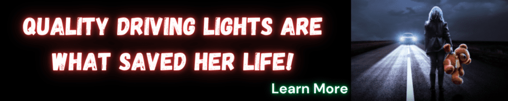 Quality driving lights are what saved her life